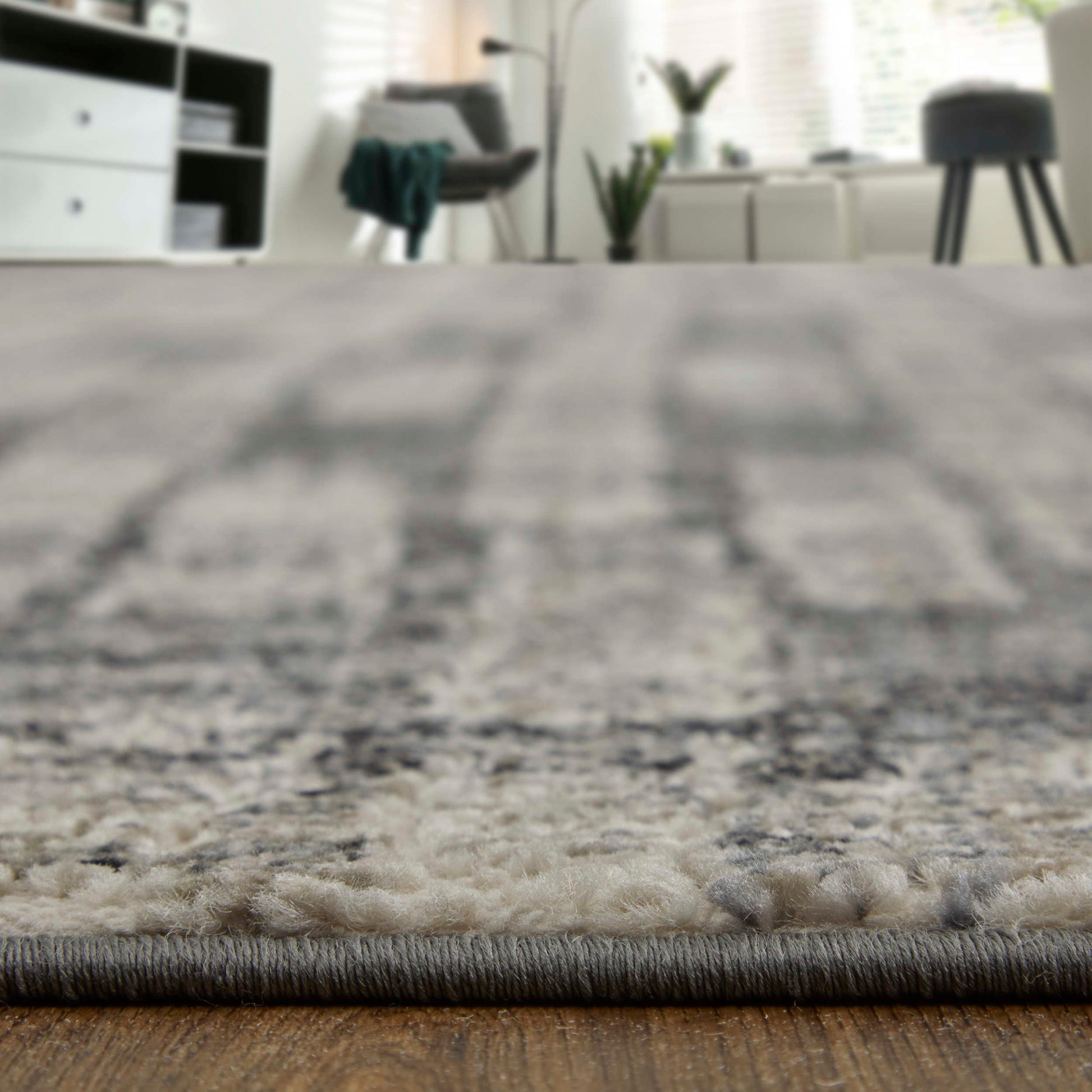 Feizy Kano 39LKF Charcoal Transitional/Industrial Rug - Rugs - Feizy - Atlanta Designer Rugs