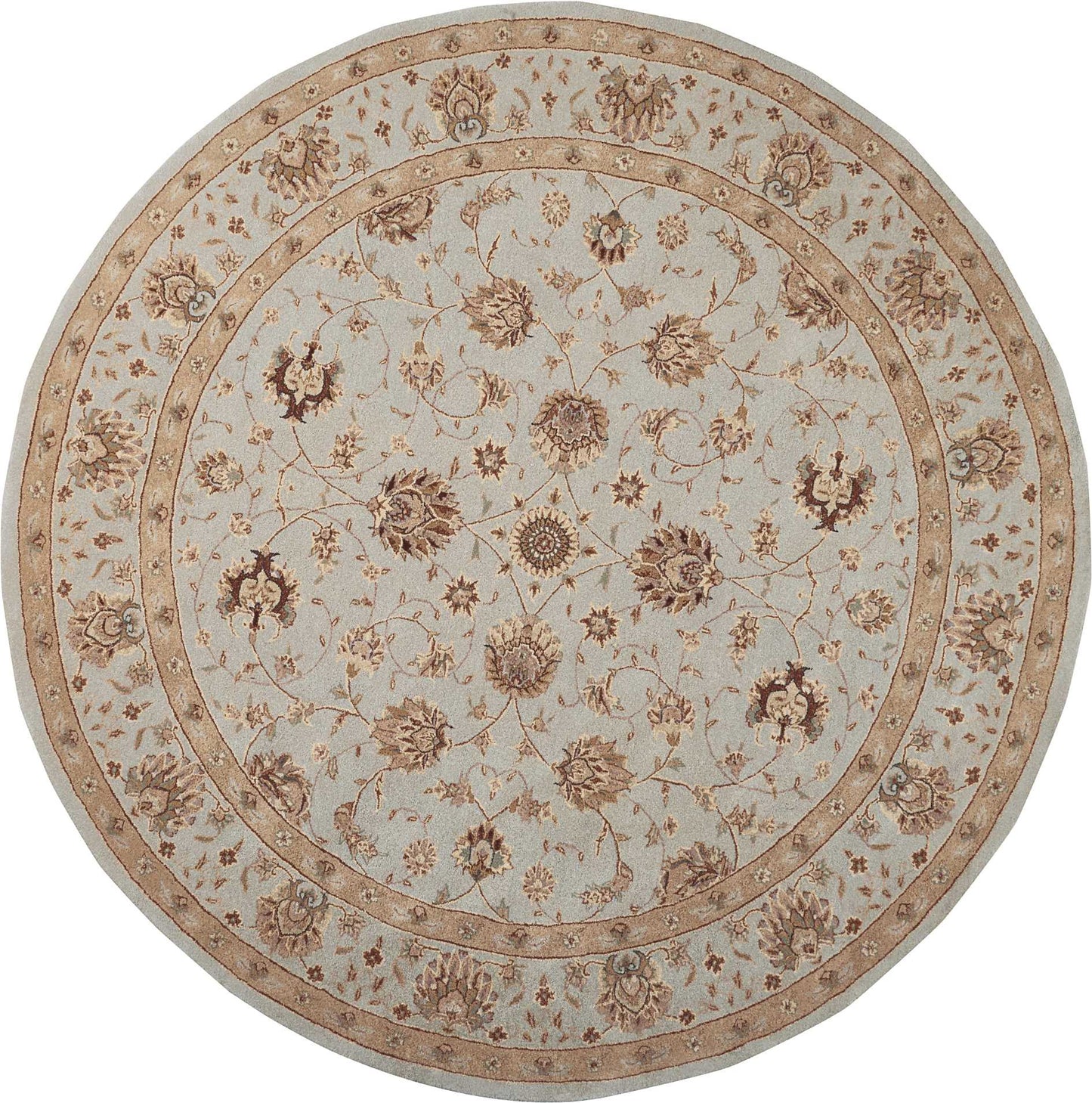 Nourison Home Heritage Hall HE28 Light Blue Traditional Tufted Rug