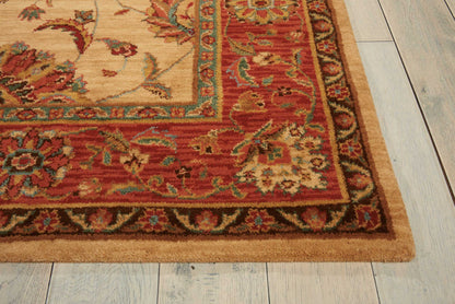 Nourison Home Living Treasures  Ivory Red  Traditional