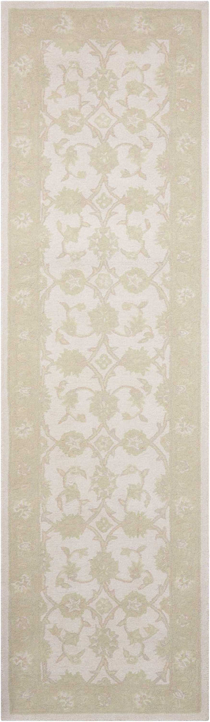 Nourison Home Zephyr ZEP01 Ivory Green Traditional Tufted Rug