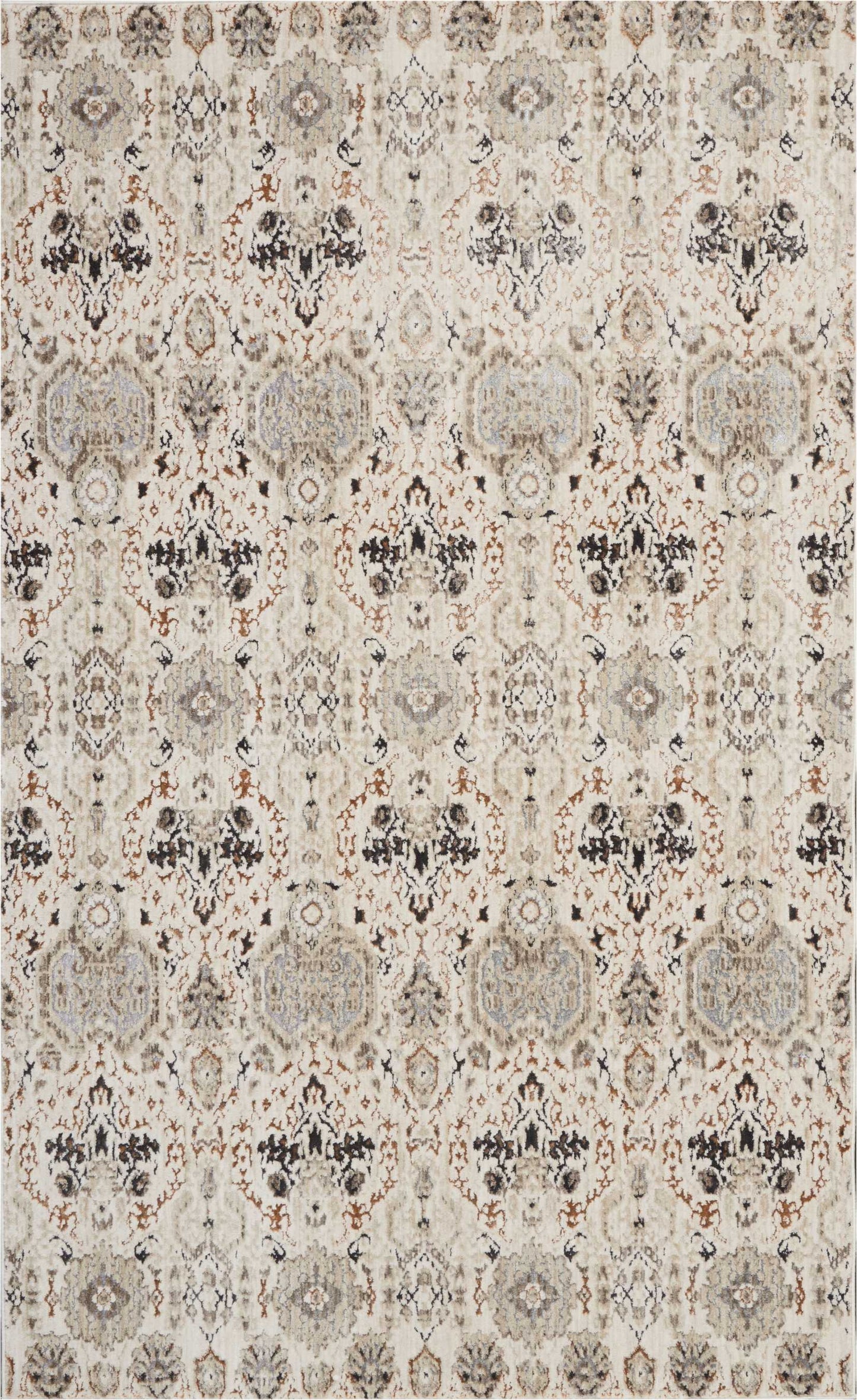 Nourison Home Silver Screen KI341 Grey Slate Transitional Loom-woven Rug