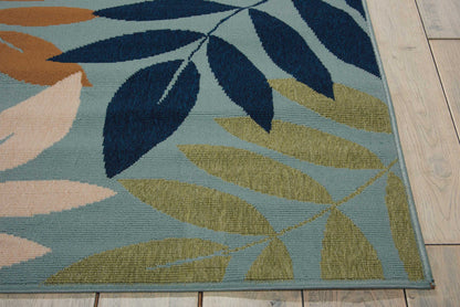 Nourison Home Caribbean  Blue  Contemporary