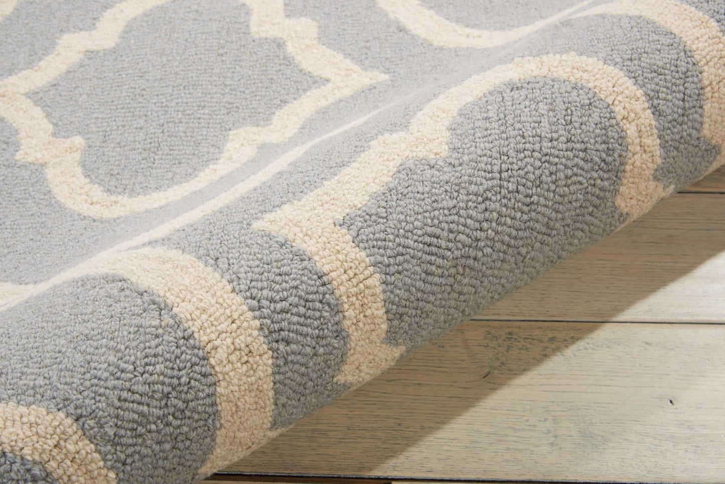 Nourison Home Linear  Light Blue  Transitional