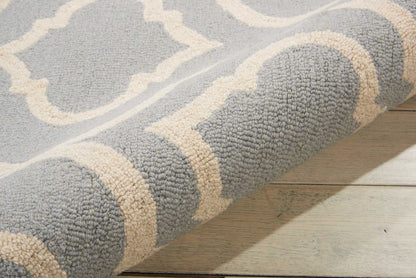 Nourison Home Linear  Light Blue  Transitional