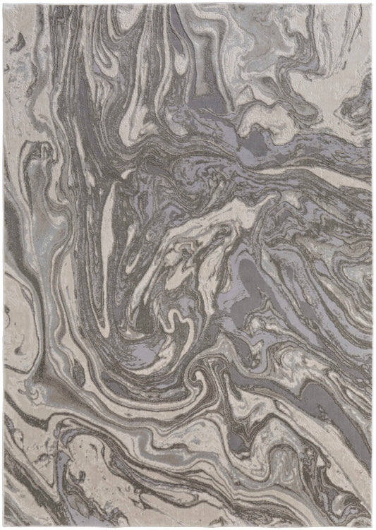 Feizy Prasad 3894F Light Gray Modern/Casual Rug - Rugs - Feizy - Atlanta Designer Rugs