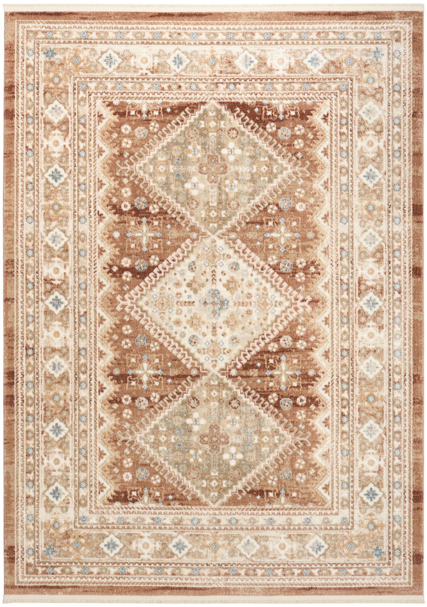 Nourison Home Pardis PRD04 Rust Traditional Machine Woven Rug