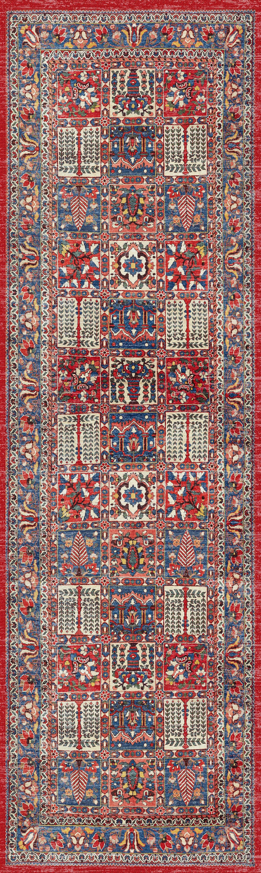 Nourison Home Fulton FUL05 Red Traditional Power-loomed Rug