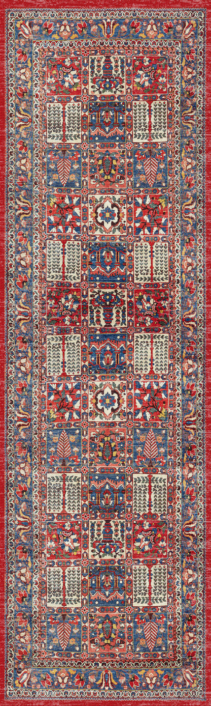 Nourison Home Fulton FUL05 Red Traditional Power-loomed Rug