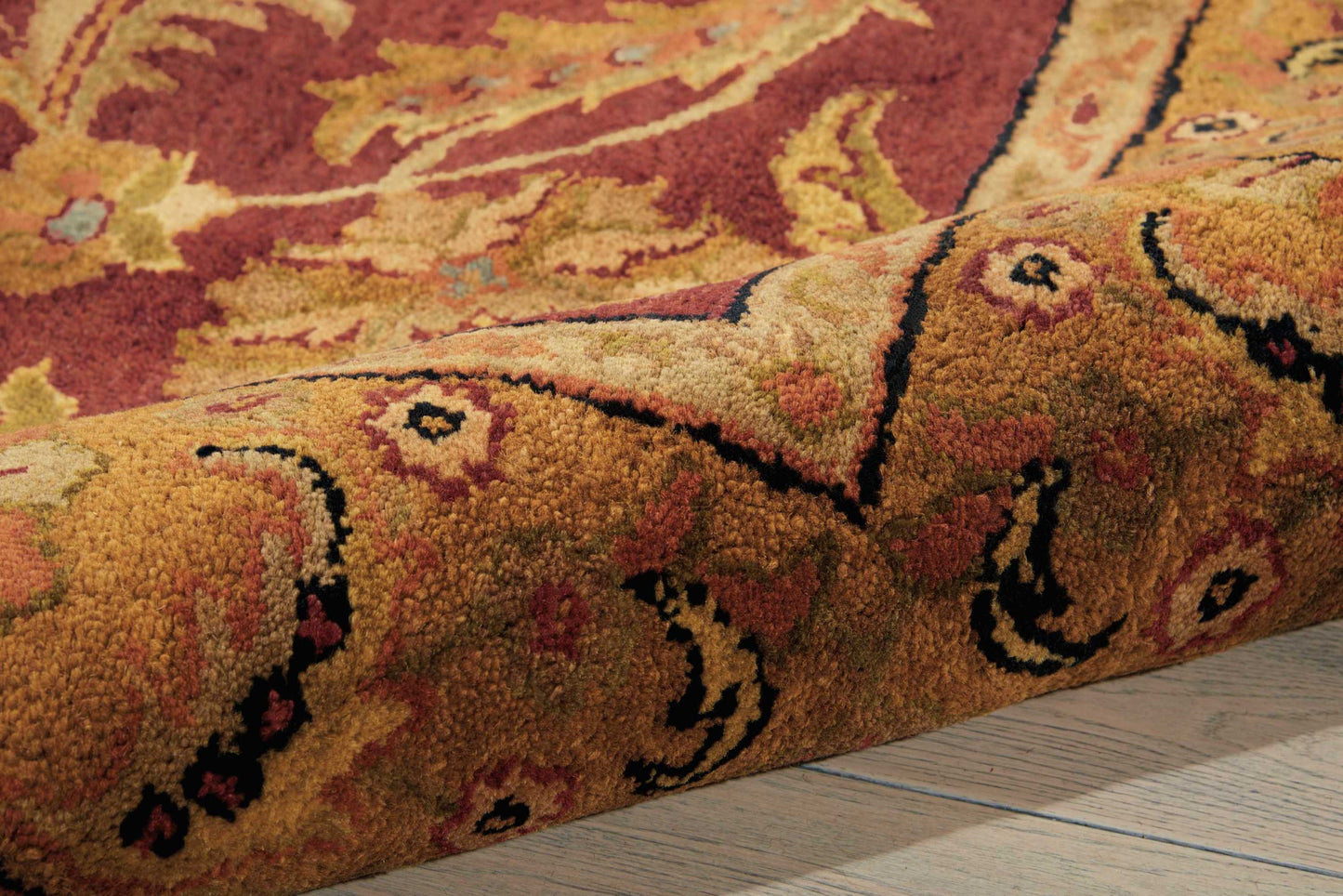 Nourison Home Jaipur  Burgundy  Traditional