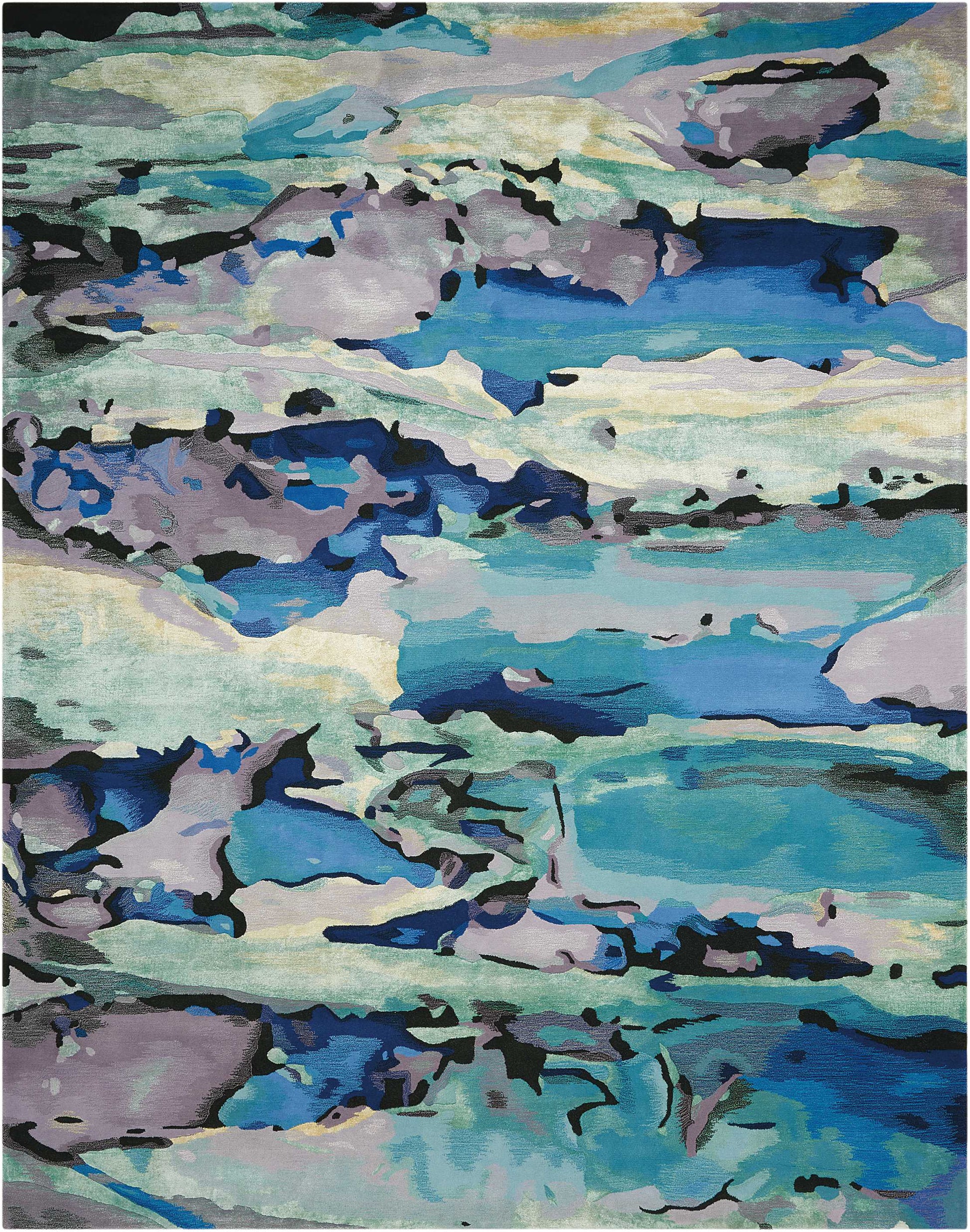 Nourison Home Prismatic  Seaglass  Contemporary