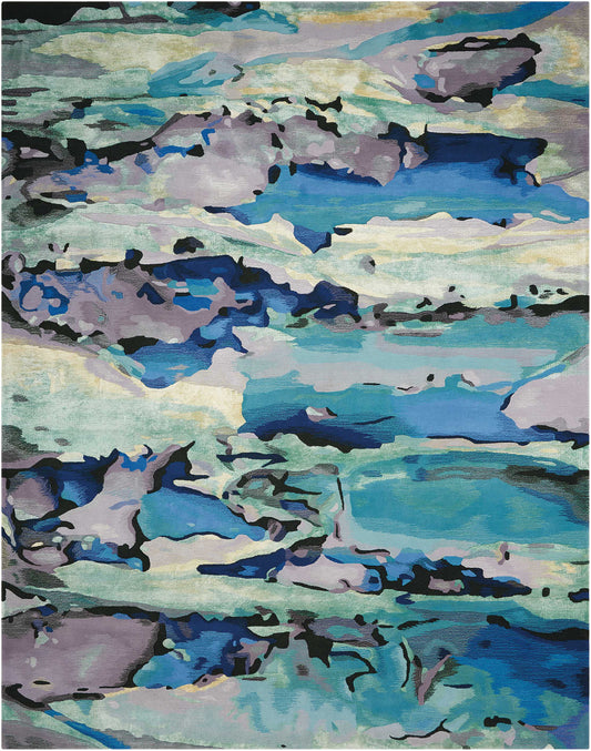 Nourison Home Prismatic  Seaglass  Contemporary