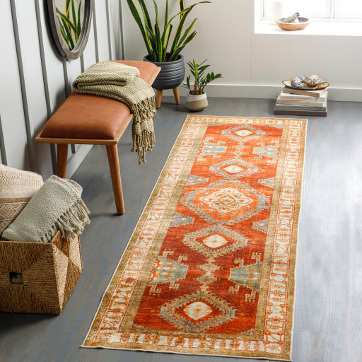 Surya Lavable LVB-2301 Burnt Orange Global  Rug