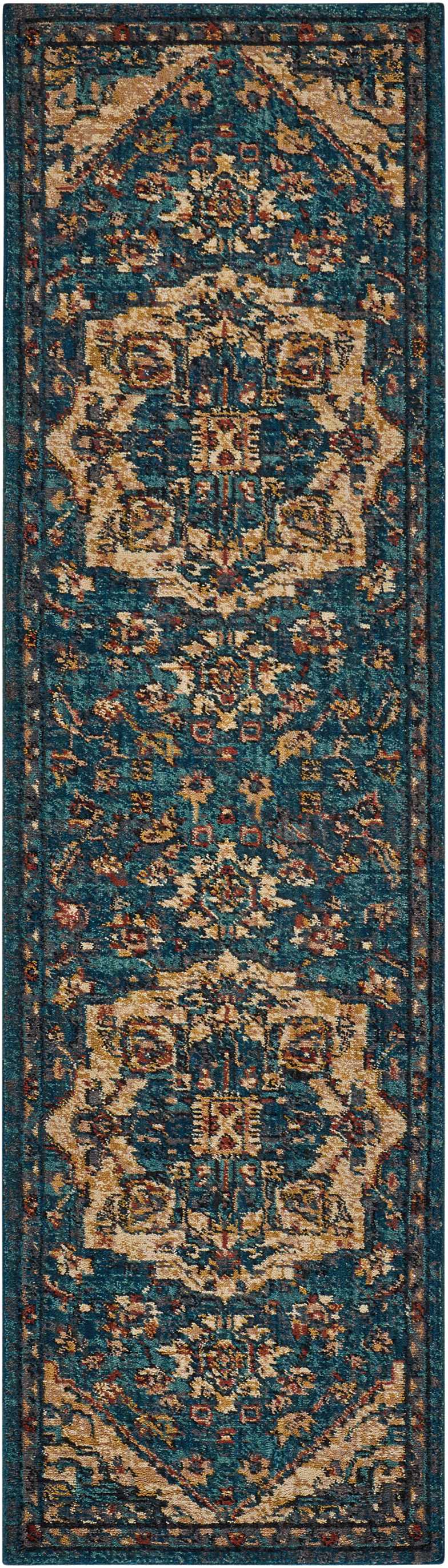 Nourison Home Nourison 2020 NR206 Teal Traditional Loomed Rug