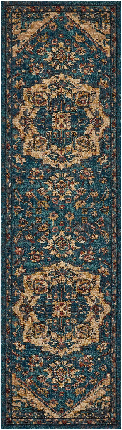 Nourison Home Nourison 2020 NR206 Teal Traditional Loomed Rug