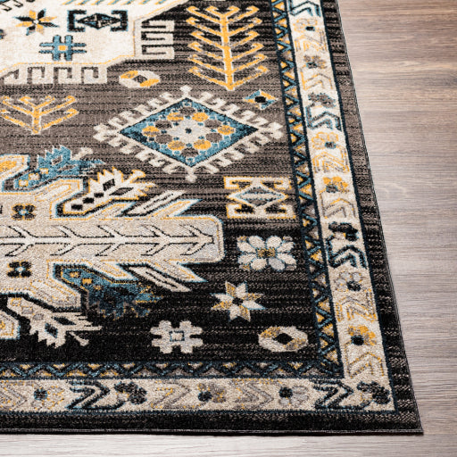 Surya Lavadora LVR-2307 Black Traditional  Rug
