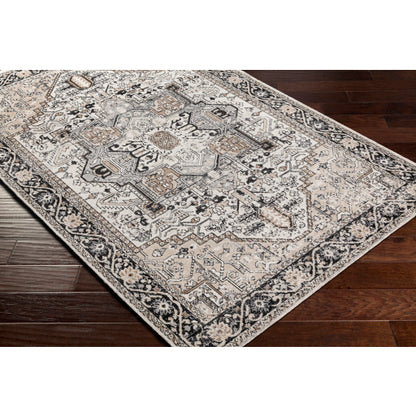 Surya Lavadora LVR-2322 Black Traditional  Rug