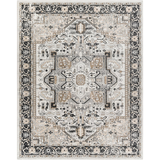 Surya Lavadora LVR-2322 Black Traditional  Rug