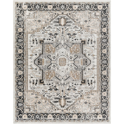Surya Lavadora LVR-2322 Black Traditional  Rug