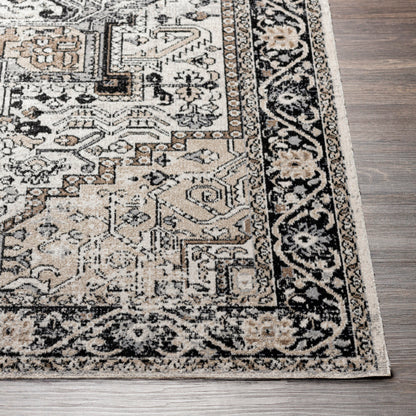 Surya Lavadora LVR-2322 Black Traditional  Rug