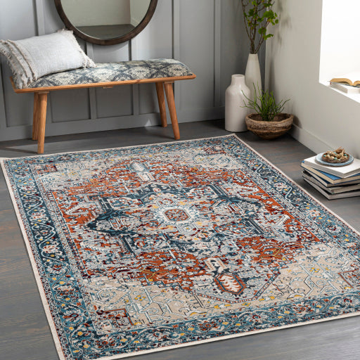 Surya Lavadora LVR-2323 Ink Blue Traditional  Rug