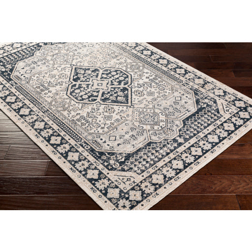 Surya Lavadora LVR-2324 Black Traditional  Rug