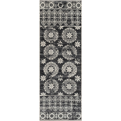 Surya Lavadora LVR-2325 Black Traditional  Rug