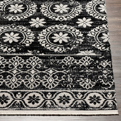 Surya Lavadora LVR-2325 Black Traditional  Rug