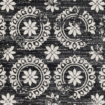 Surya Lavadora LVR-2325 Black Traditional  Rug