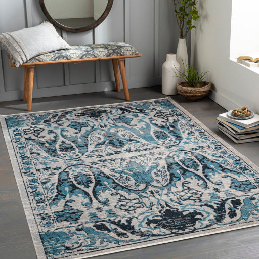 Surya Lavadora LVR-2333 Ink Blue Traditional  Rug
