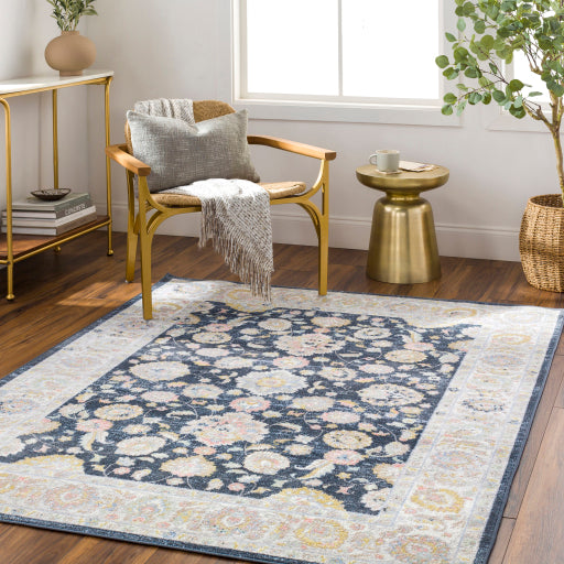 Surya Lavadora LVR-2350 Dark Blue Traditional  Rug