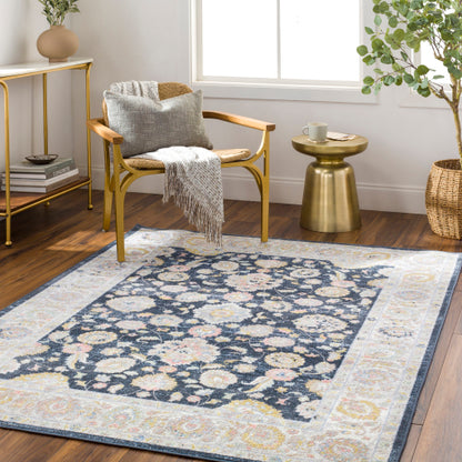 Surya Lavadora LVR-2350 Dark Blue Traditional  Rug