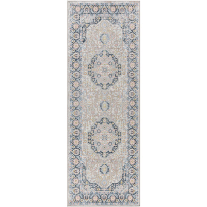 Surya Lavadora LVR-2352 Light Blue Traditional  Rug
