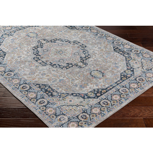 Surya Lavadora LVR-2352 Light Blue Traditional  Rug