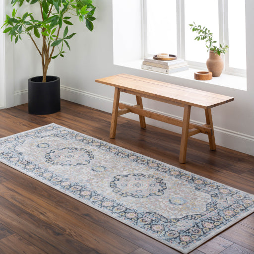 Surya Lavadora LVR-2352 Light Blue Traditional  Rug