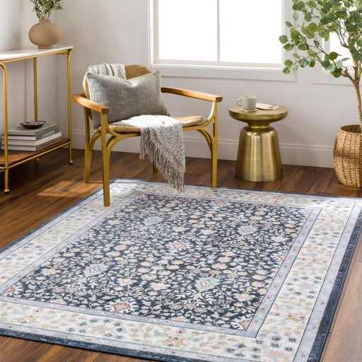Surya Lavadora LVR-2354 Dark Blue Traditional  Rug