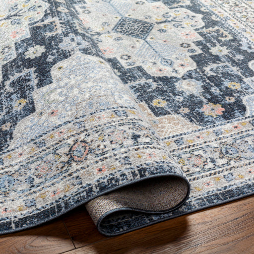 Surya Lavadora LVR-2357 Dark Blue Traditional  Rug