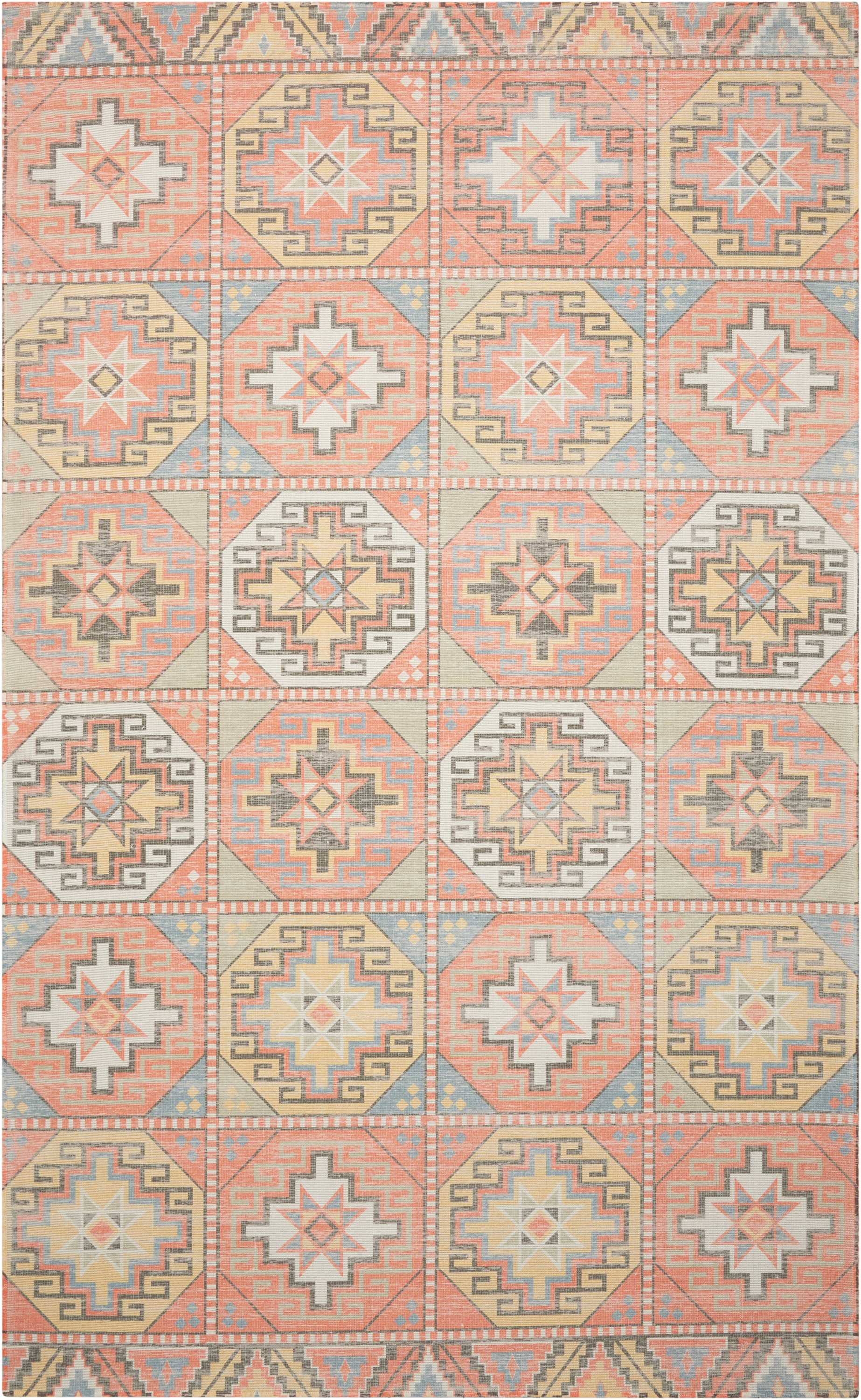 Nourison Home Madera  Light Orange  Transitional