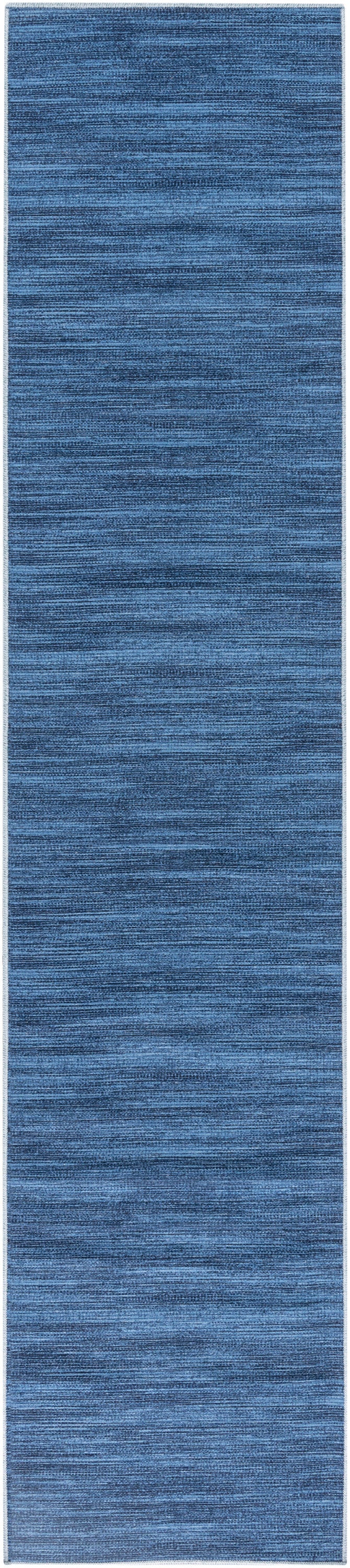 Nourison Home Nourison Washables NWB03 Blue Contemporary Power-loomed Rug