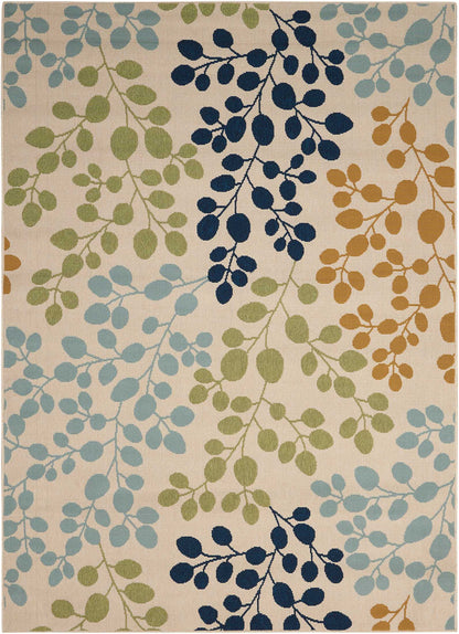 Nourison Home Caribbean CRB01 Ivory Contemporary Power-loomed Rug