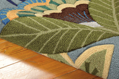 Nourison Home Fantasy  Aqua  Transitional