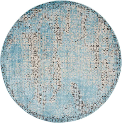 Nourison Home Karma KRM01 Blue Traditional Power-loomed Rug