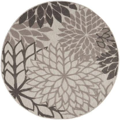 Nourison Home Aloha ALH05 Silver Grey Contemporary Power-loomed Rugs