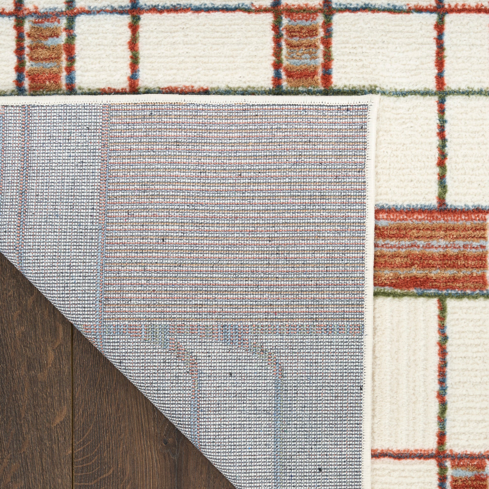 Nourison Home Nordic  Ivory Rust  Contemporary
