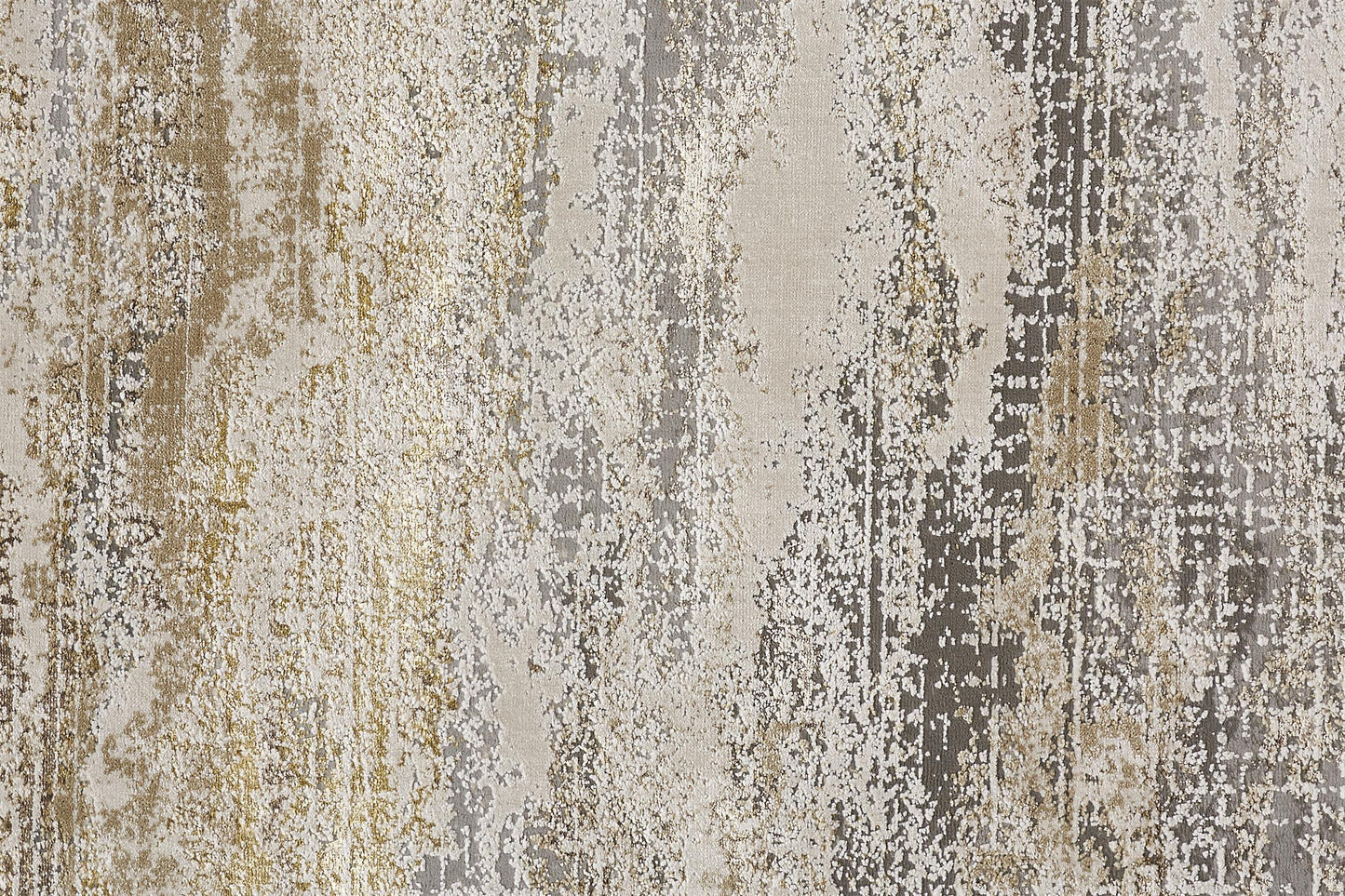 Feizy Aura 3735F Gold Marble Machine Woven Rug