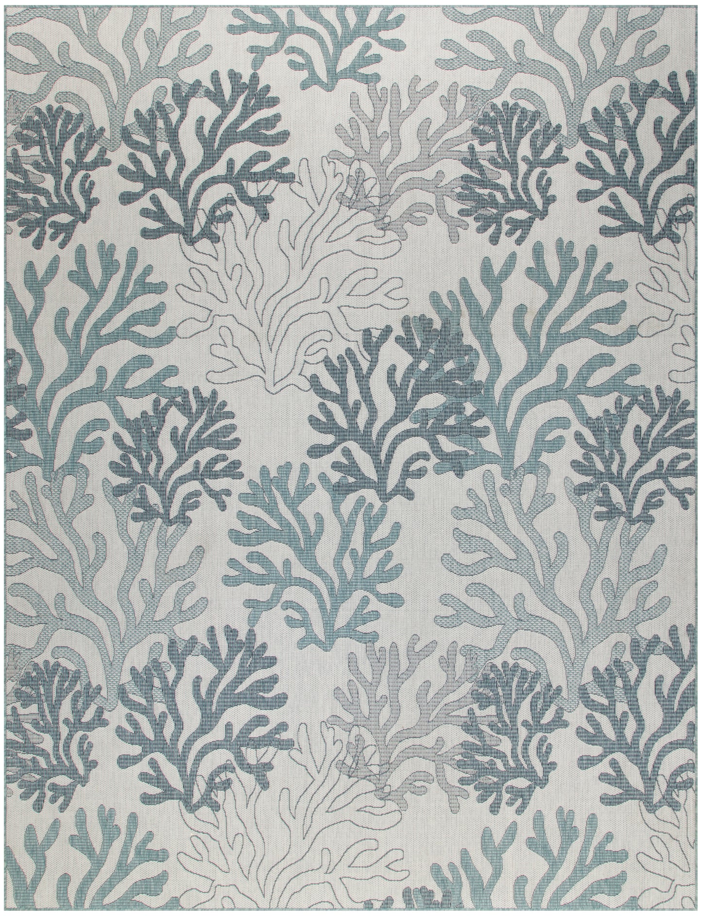 Nourison Home Garden Oasis GOA05 Blue Contemporary Power-loomed Rug