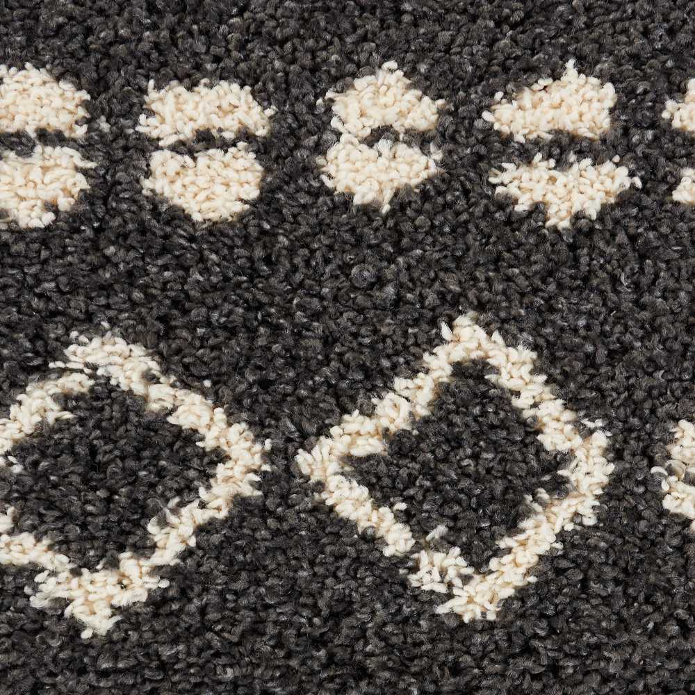 Nourison Home Moroccan Shag  Charcoal  Transitional