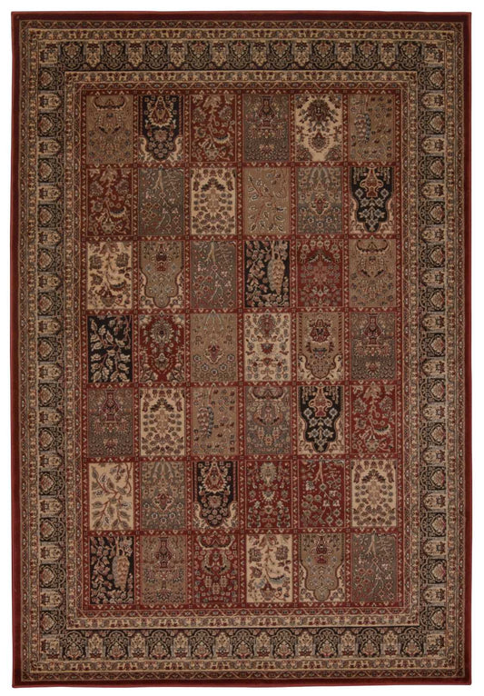 Nourison Home Ararat  Burgundy  Traditional