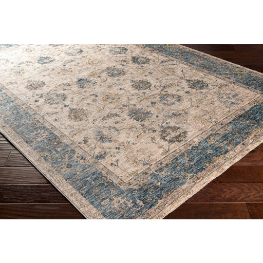 Surya Mirabel MBE-2313 Teal Traditional  Rug