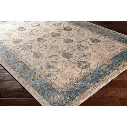 Surya Mirabel MBE-2313 Teal Traditional  Rug