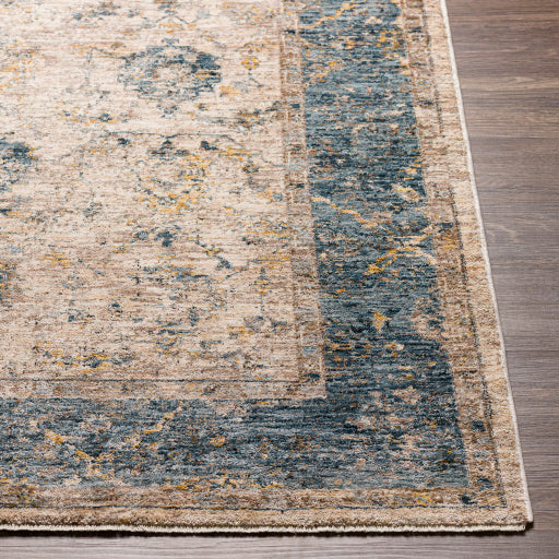 Surya Mirabel MBE-2313 Teal Traditional  Rug